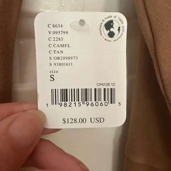 Free People Wide-Leg Scoop-Neck Jumpsuit in Caramel size S NWT - Picture 4 of 6